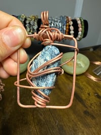 Image 3 of Blue Apatite Copper PENDANT ONLY