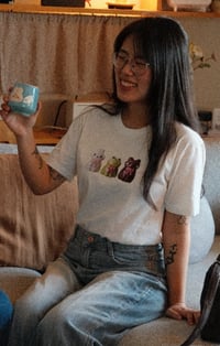 Image 2 of 3D ceramic friends tshirt