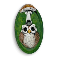 Mini Sculpture: Mushroom Owl