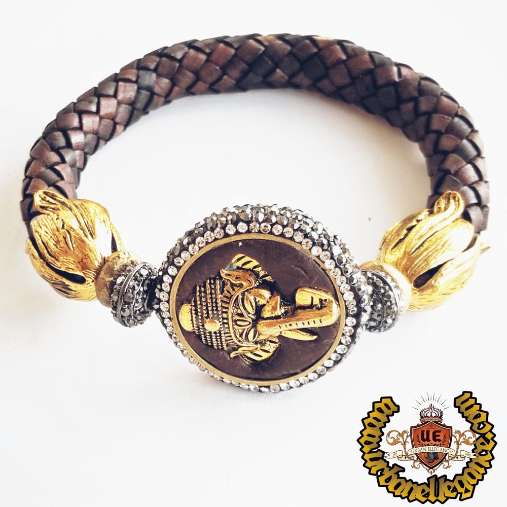 Image of Dharma Big Dreams Leather Ganesh Bangle