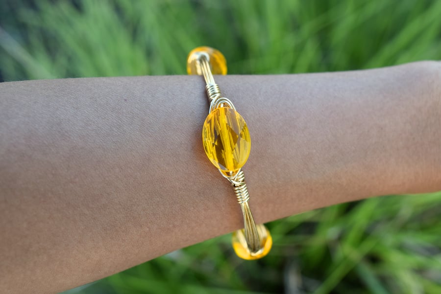 Image of Marigold Crystal bangle