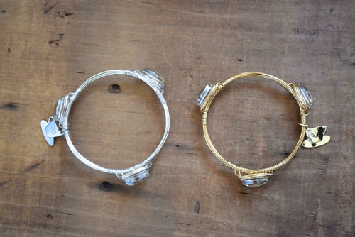 Image of Petite Clear Crystal bangle