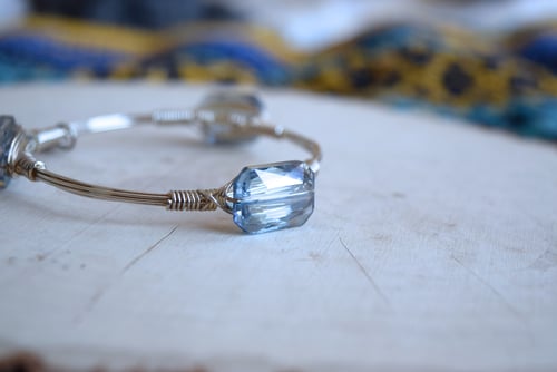 Image of Blue Crystal bangle