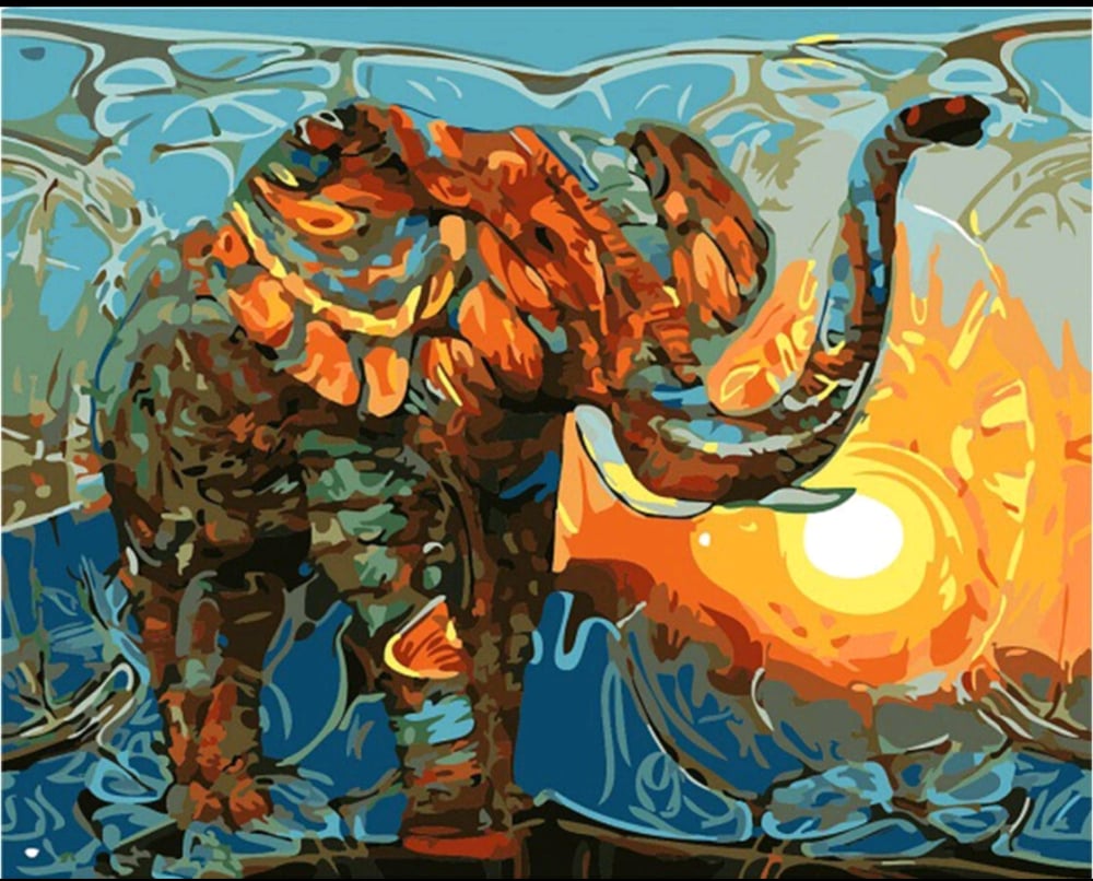 Image of DIY (Do It Yourself) African Sunset Painting