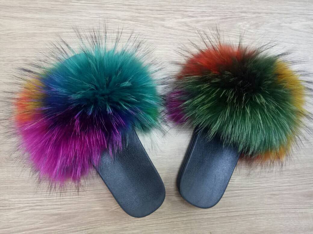 Rainbow Cozy Slippers