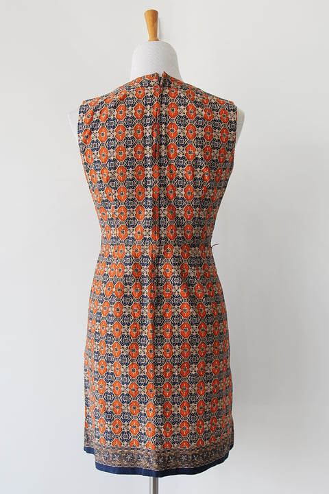 Image of Batik Tiles Cotton Dress