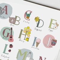 Image 2 of Personalised 1st Alphabet Print