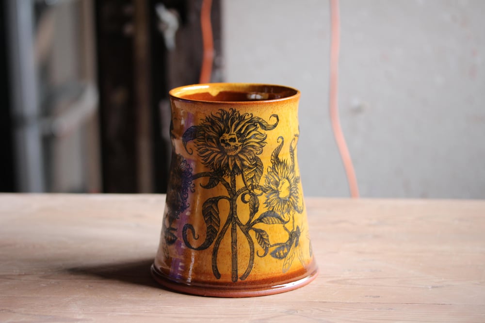 Honey bloom ceramic tankard Pre ORDER