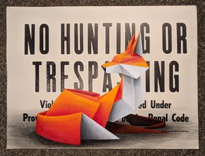 Image of 'No Hunting #6' original painting