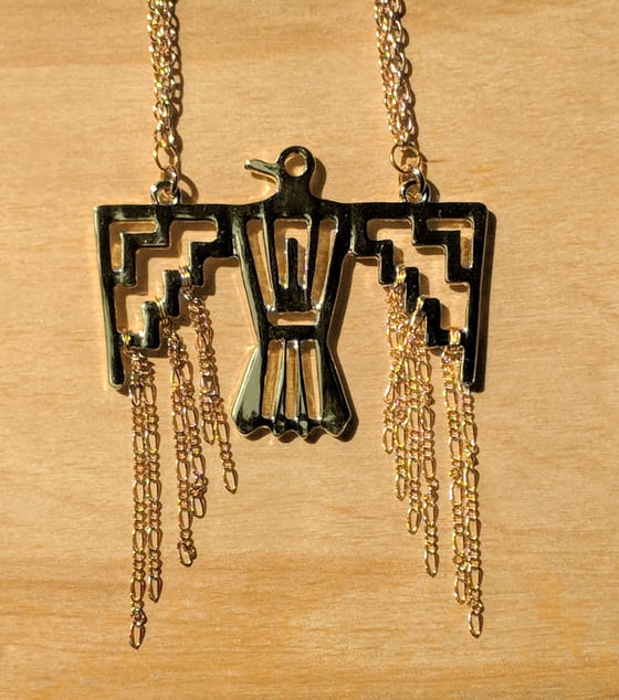 Image of Golden Sun Falcon Necklace