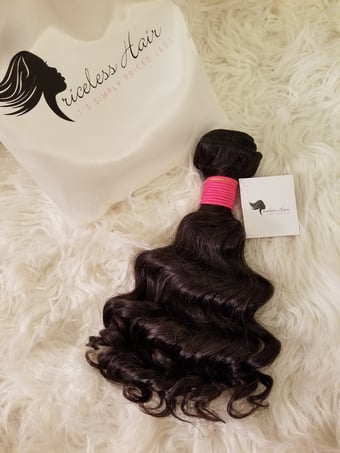 Image of Brazilian deep wave virgin hair bundle