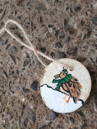 Image 2 of Bird In Snow Ornament 