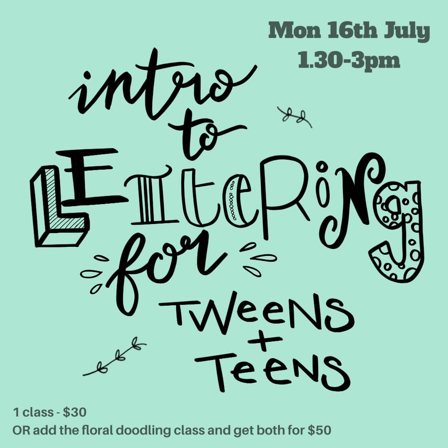 Image of Intro to lettering Kids