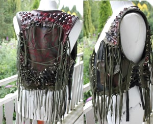 Image of Guerilla studded fringed pentagram vest