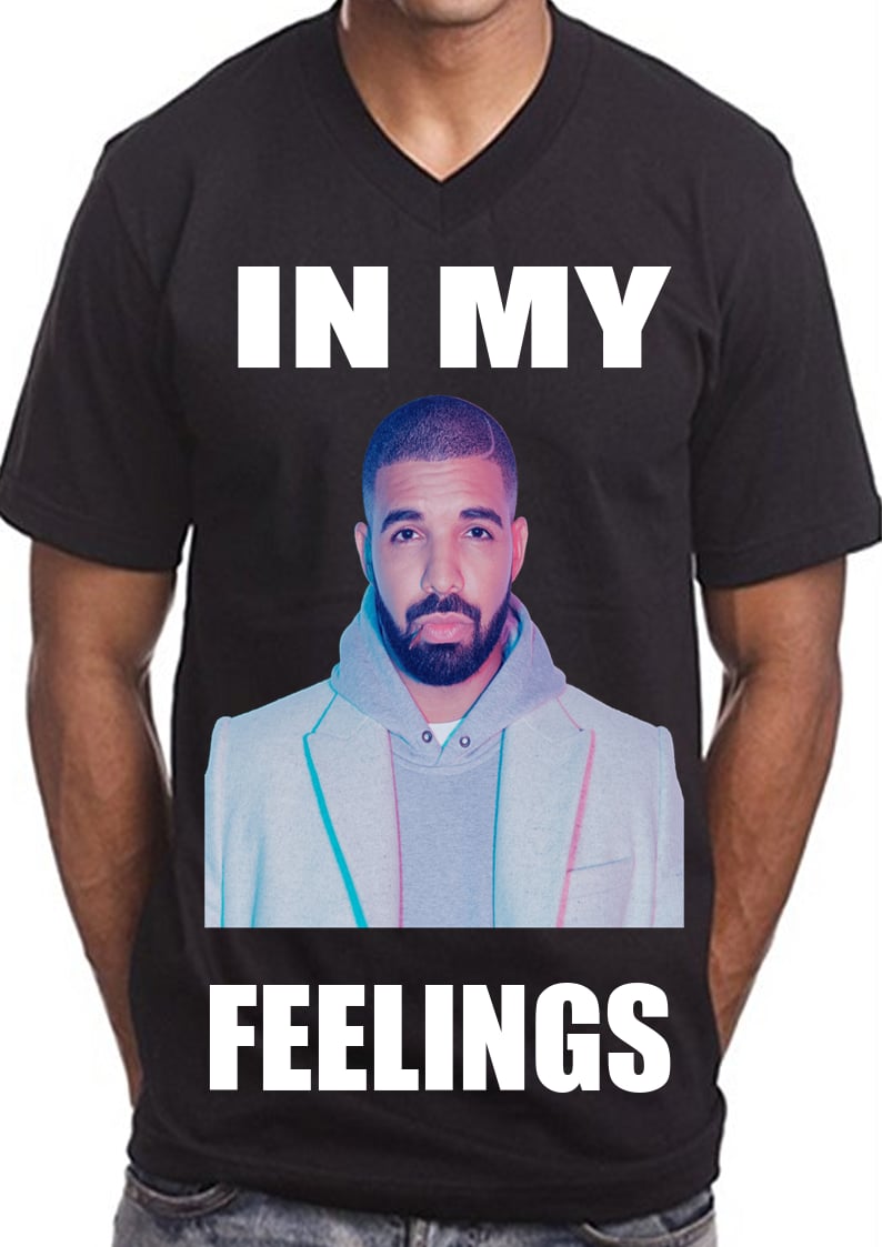 Image of Pre-Order The Black Color "In My Feelings" Printed T-Shirt
