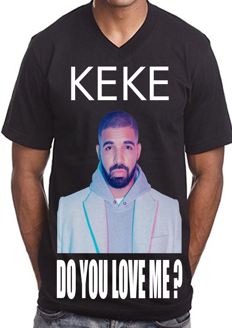 Image of Pre-Order The Black Color "Keke Do You Love Me" Printed T-Shirt