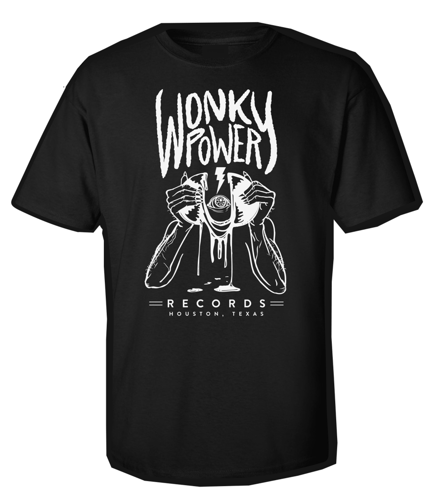 Image of Bone on Black Wonky Tee