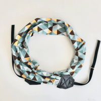 Image 1 of Cute Scarf Cross Body Camera Strap For Women Soft Knit Designer Fabric | Sea Breeze Teal
