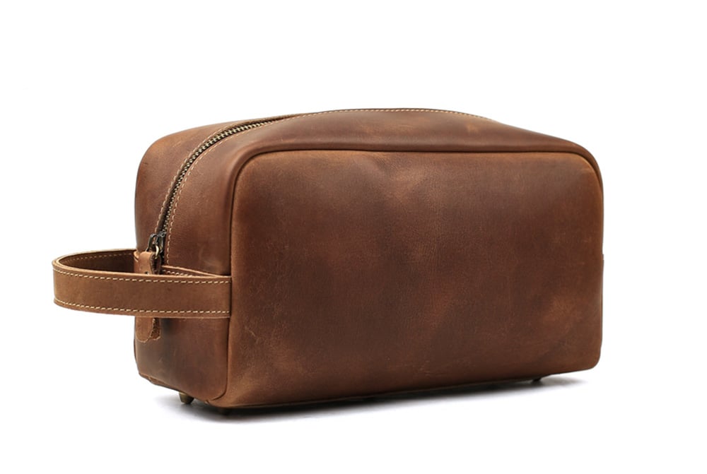 Groomsmen Gift, Groomsman Gift, Personalized Leather Toiletry Bag, Dopp