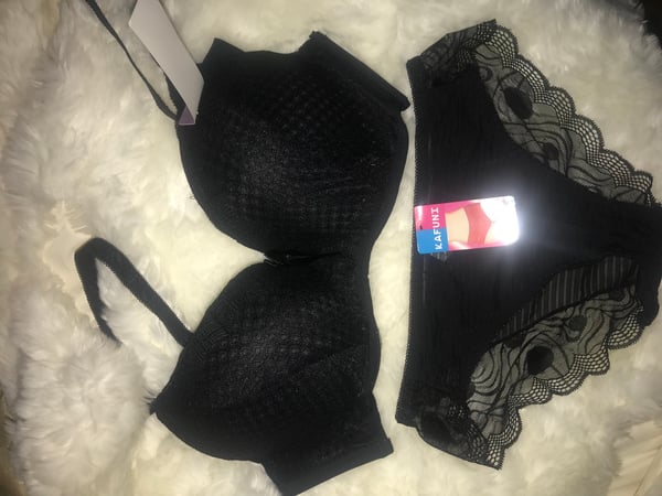 Image of Black Lace and Pantie set