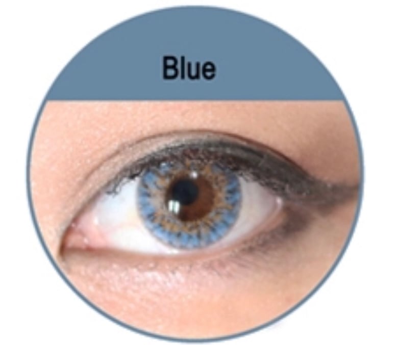 Image of “BLUE” contact lens
