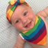 Rainbow Stripe Bandana Bib Image 4