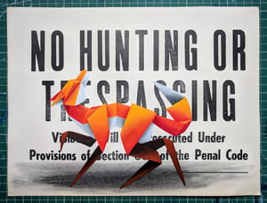 Image of 'No Hunting #7' original painting