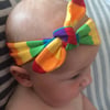 Rainbow Stripe Knotty Headband