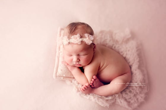 Image of Tulle bows headband (blush)