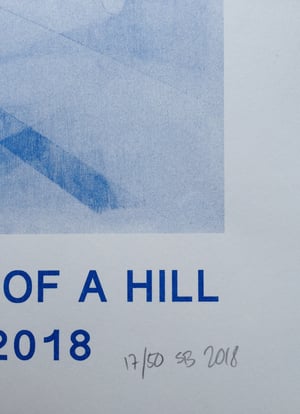 Image of Risograph art print - The Bottom of a Hole is the Back of a Cave is the Top of a Hill - Poster 1