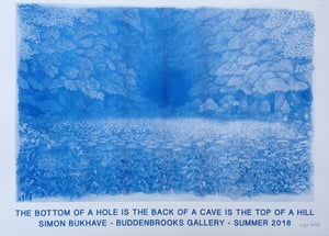 Image of Risograph art print - The Bottom of a Hole is the Back of a Cave is the Top of a Hill - Poster 2