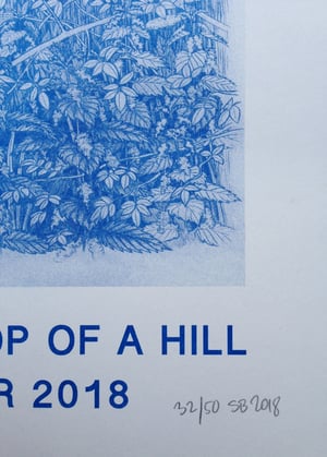 Image of Risograph art print  - The Bottom of a Hole is the Back of a Cave is the Top of a Hill - Poster 2