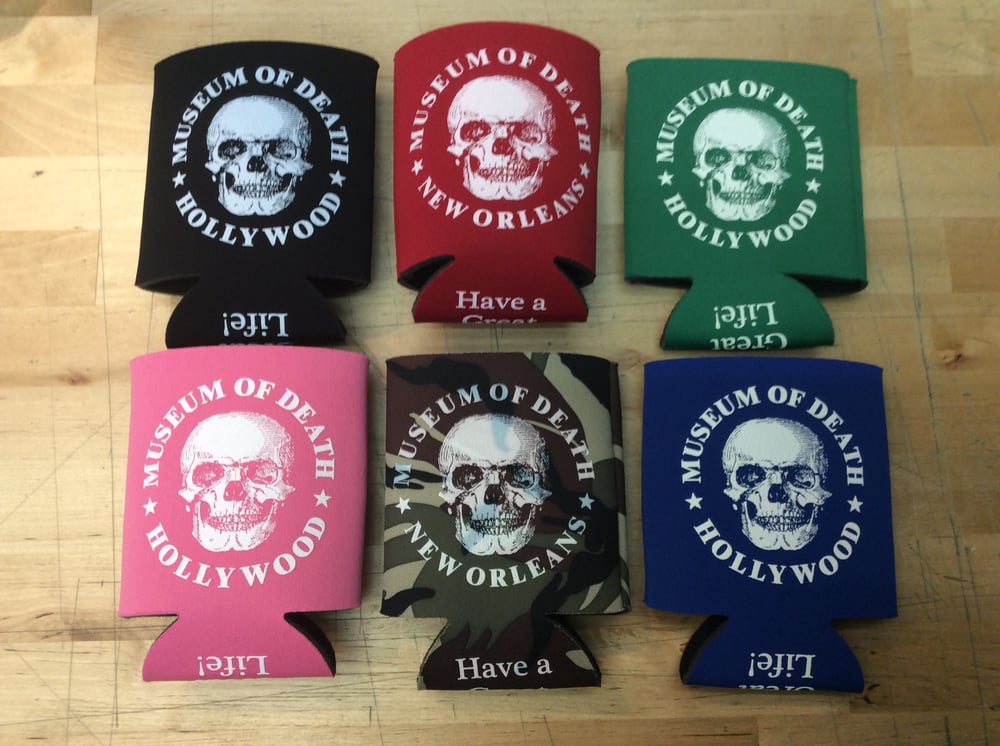 Image of Museum of Death beverage coozies