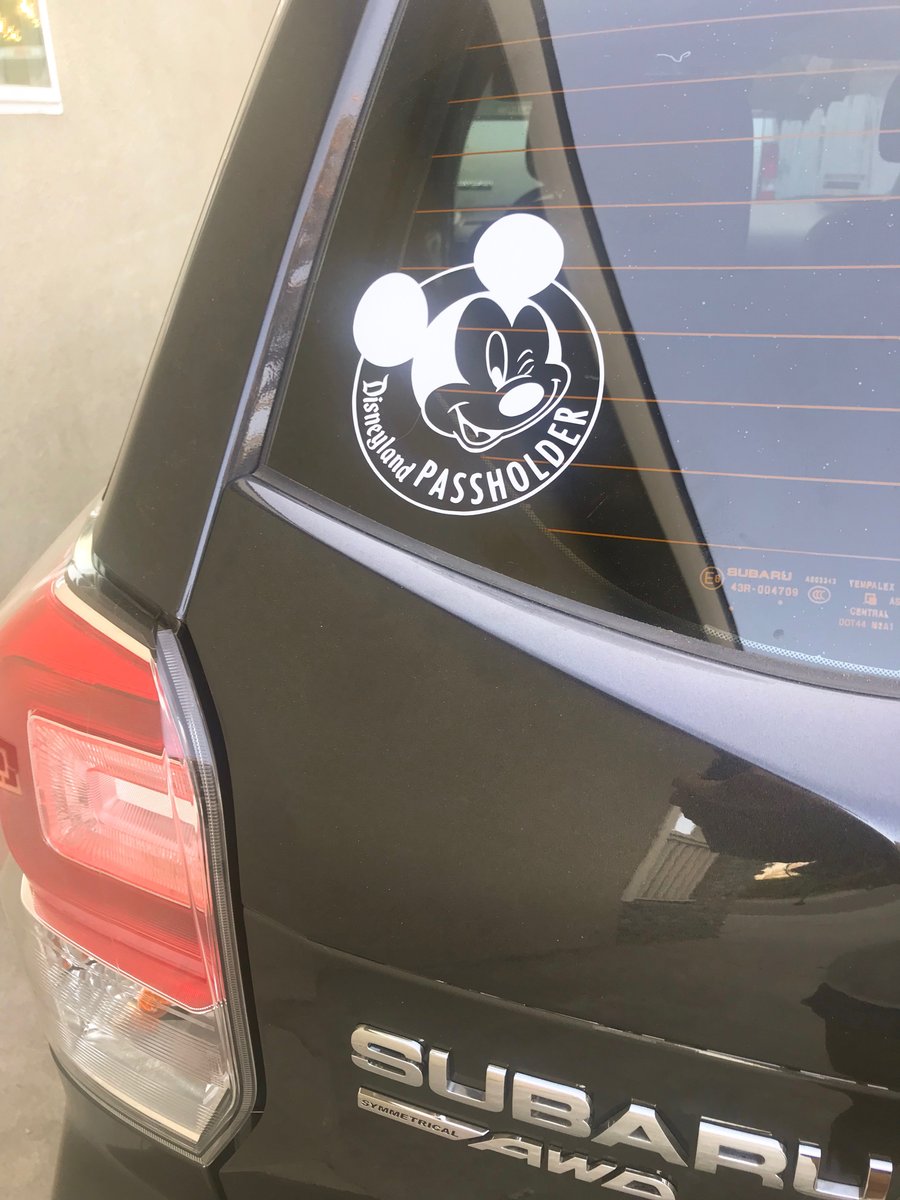 Disneyland store car decal