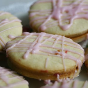 Image of Raspberry Dream Sandwich Cookies - ONE DOZEN