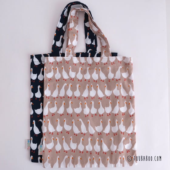 Image of Tote bag motifs petites oies