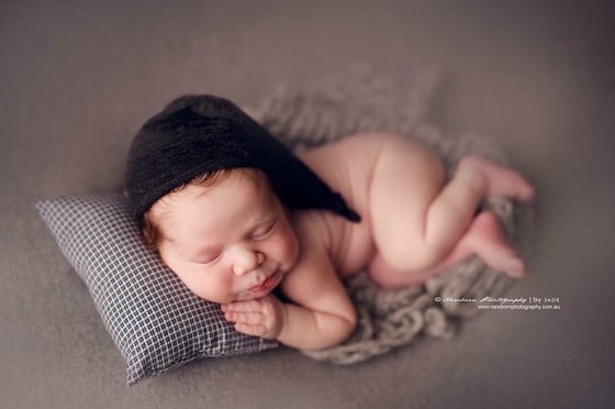 Image of Sleeping hat for boys and pillow set
