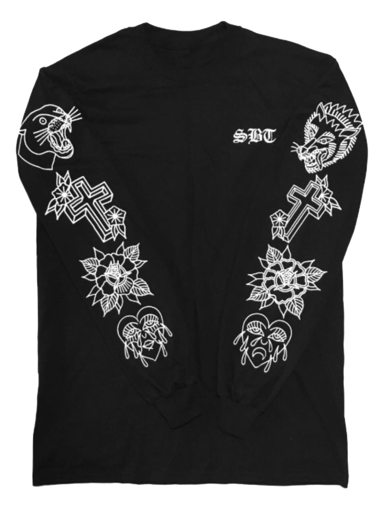 Image of Black Tattoo long sleeve T-shirt.