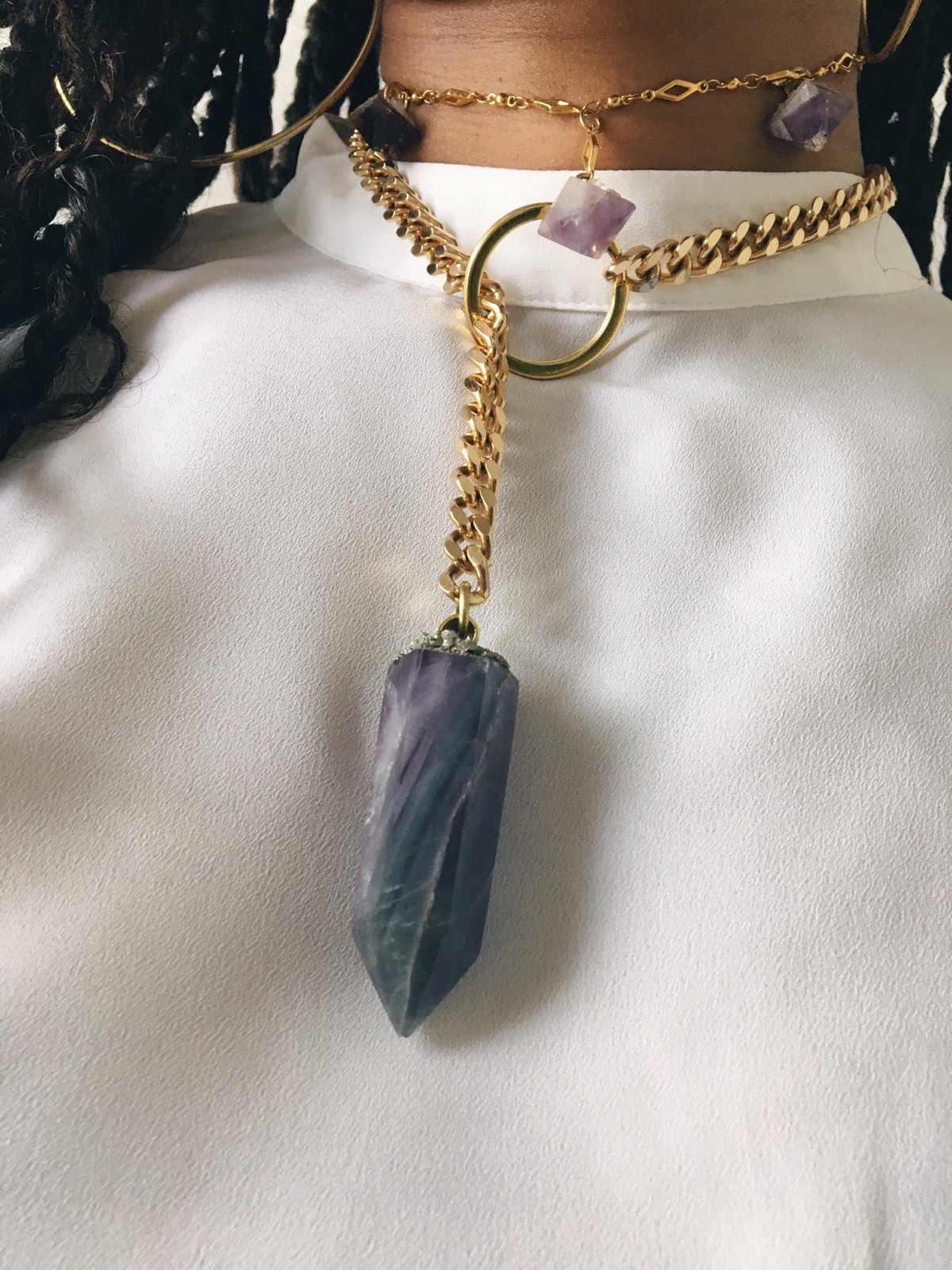 Crystal lariat necklace deals
