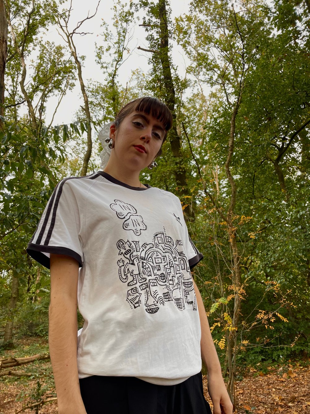 artsy stripes t-shirt