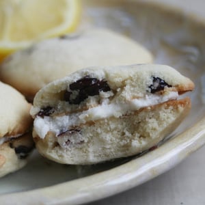 Image of Cranberry Lemon Sandwich Cookies - ONE DOZEN