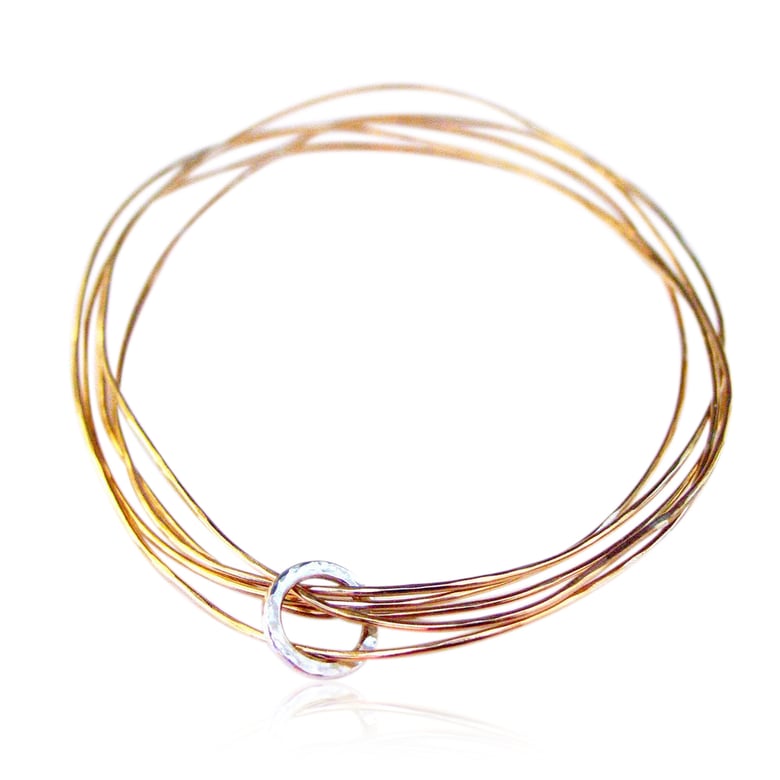 Image of gold-fill-crinkle-bangles