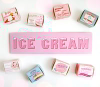 Image 1 of Ice Cream sign (Pink or Mint)