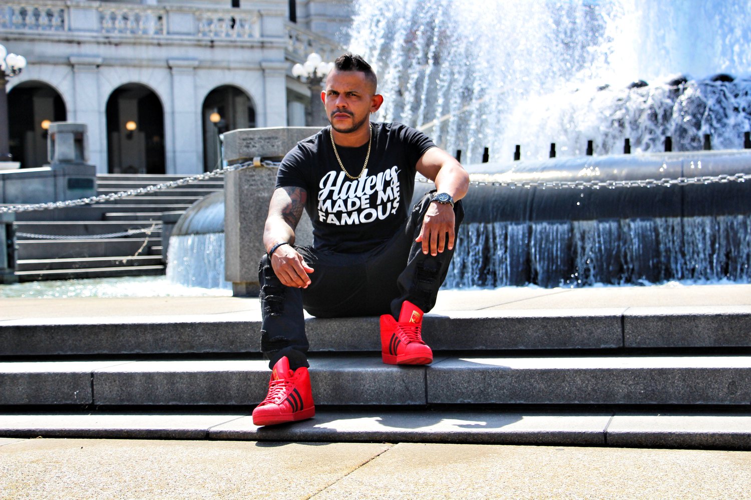 Image of The original Haters made me famous Crew neck tee