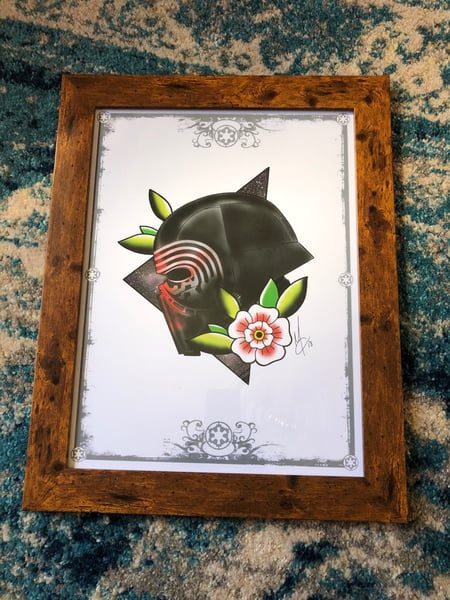 Image of A3 framed Kylo