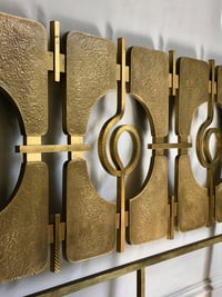 Image 2 of Sculptural Brass Headboard by Frigerio, 1960s