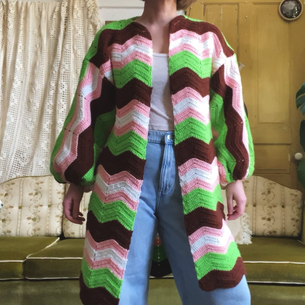 Image of Spring Chevron Granny Sweater