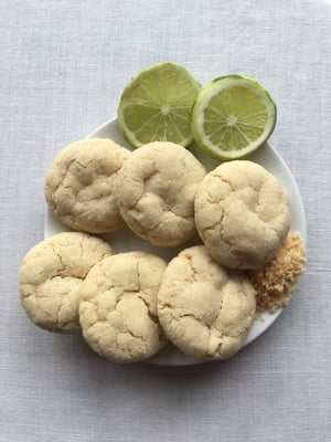 Image of Toasted Coconut and Lime Cookies with a Lime Drizzle  -TWO DOZEN