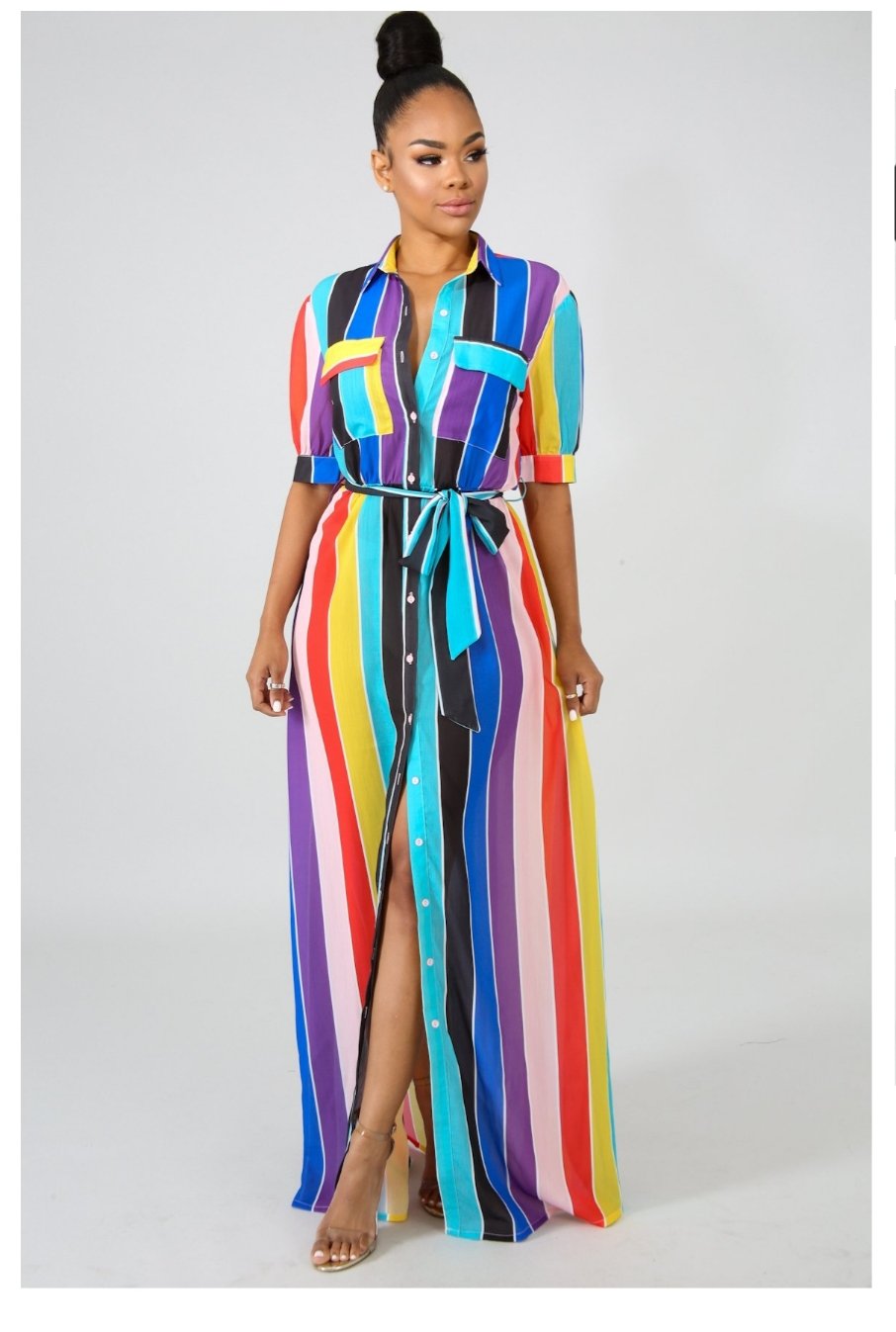 rainbow maxi dress