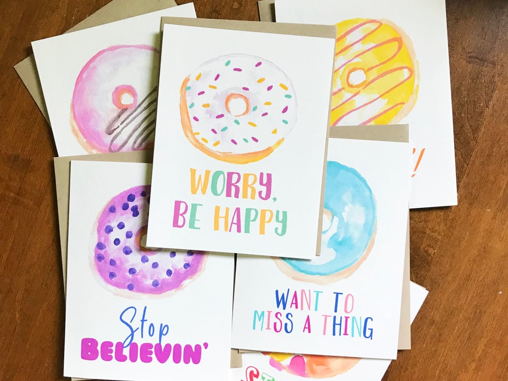 Image of I Eat Donuts, Man Card Set 6-Pack